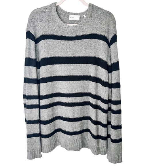 BLDWN Linen Stripe Oversized Sweater Men’s Size Large - Picture 1 of 5